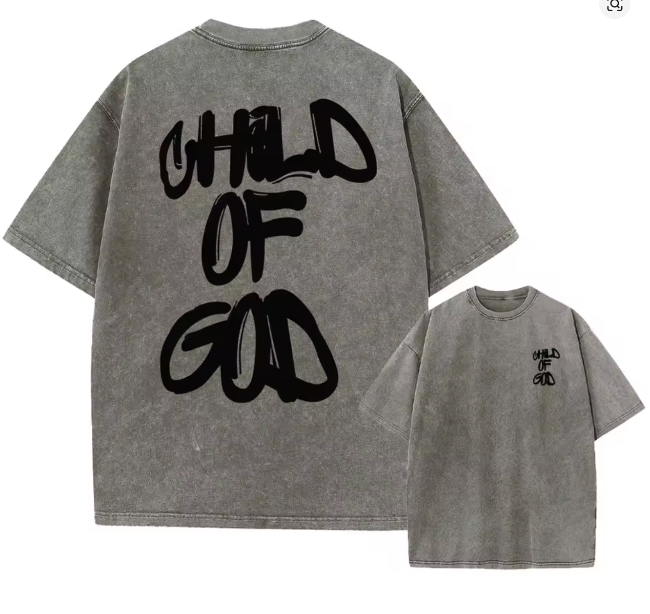 “Child of God” Oversized Washed Tee
